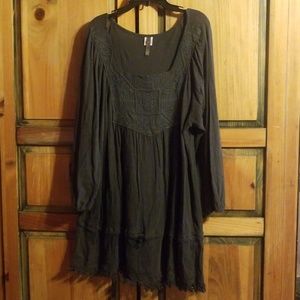 Charcoal Gray Tunic top